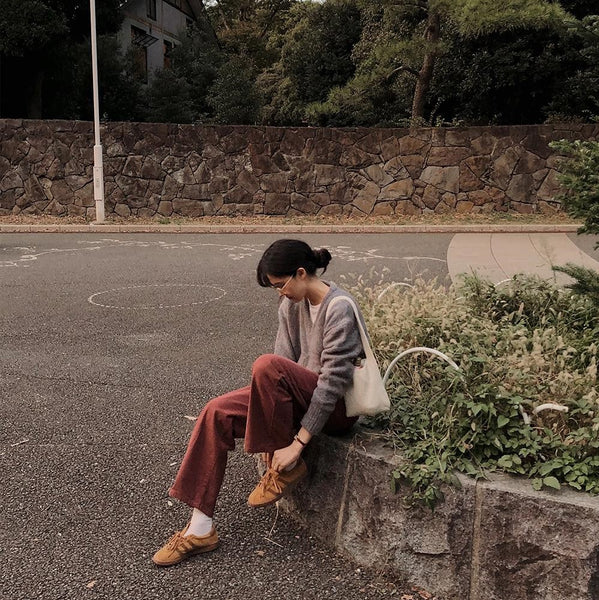 [SLOWAND] # SLOWMADE Today Deep Mute Pink Brushed Denim Pants