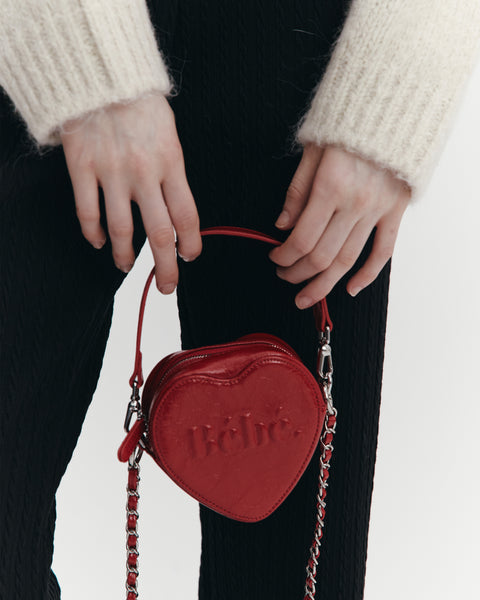 [NOIRNINE] Bébé Heart Chain Mini Bag (RED)