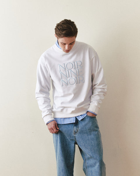 [NOIRNINE] UNISEX Noir Sweatshirt (WHITE)