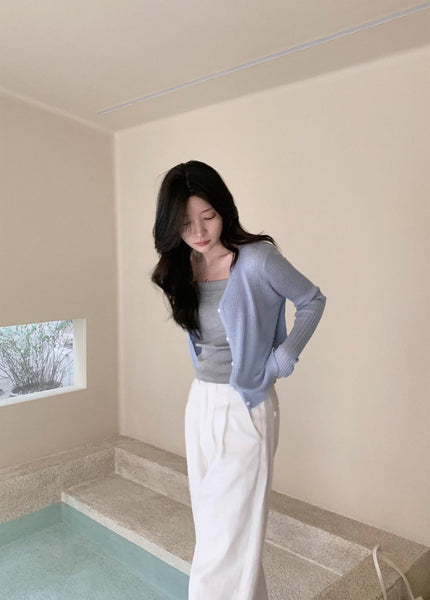 [SLOWAND] Nuts Wide Cotton Pants (4 Colors)