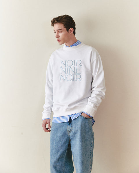 [NOIRNINE] UNISEX Noir Sweatshirt (WHITE)