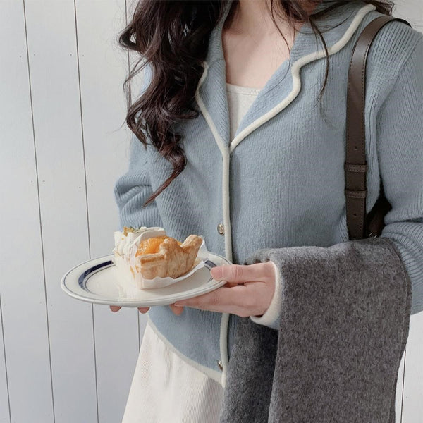 [SLOWAND] # SLOWMADE Winter Lining Point Cardigan (3 Colors)