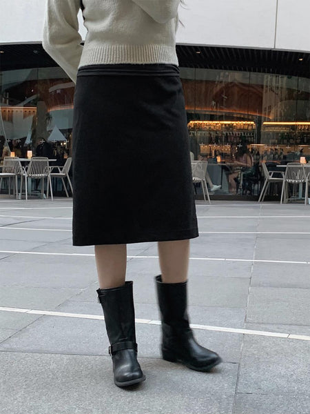 [SLOWAND] # SLOWMADE Market Training Skirt (Short/Midi/Long 3 types)