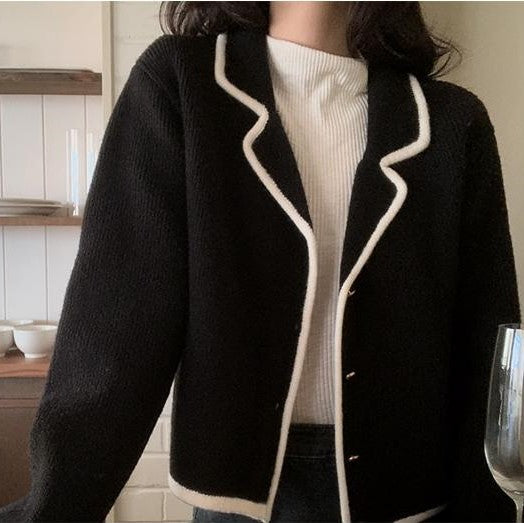 [SLOWAND] # SLOWMADE Winter Lining Point Cardigan (3 Colors)