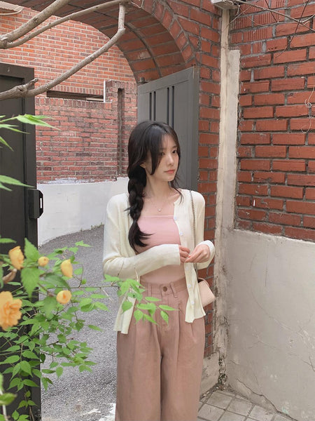 [SLOWAND] Nuts Wide Cotton Pants (4 Colors)