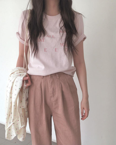 [SLOWAND] Nuts Wide Cotton Pants (4 Colors)