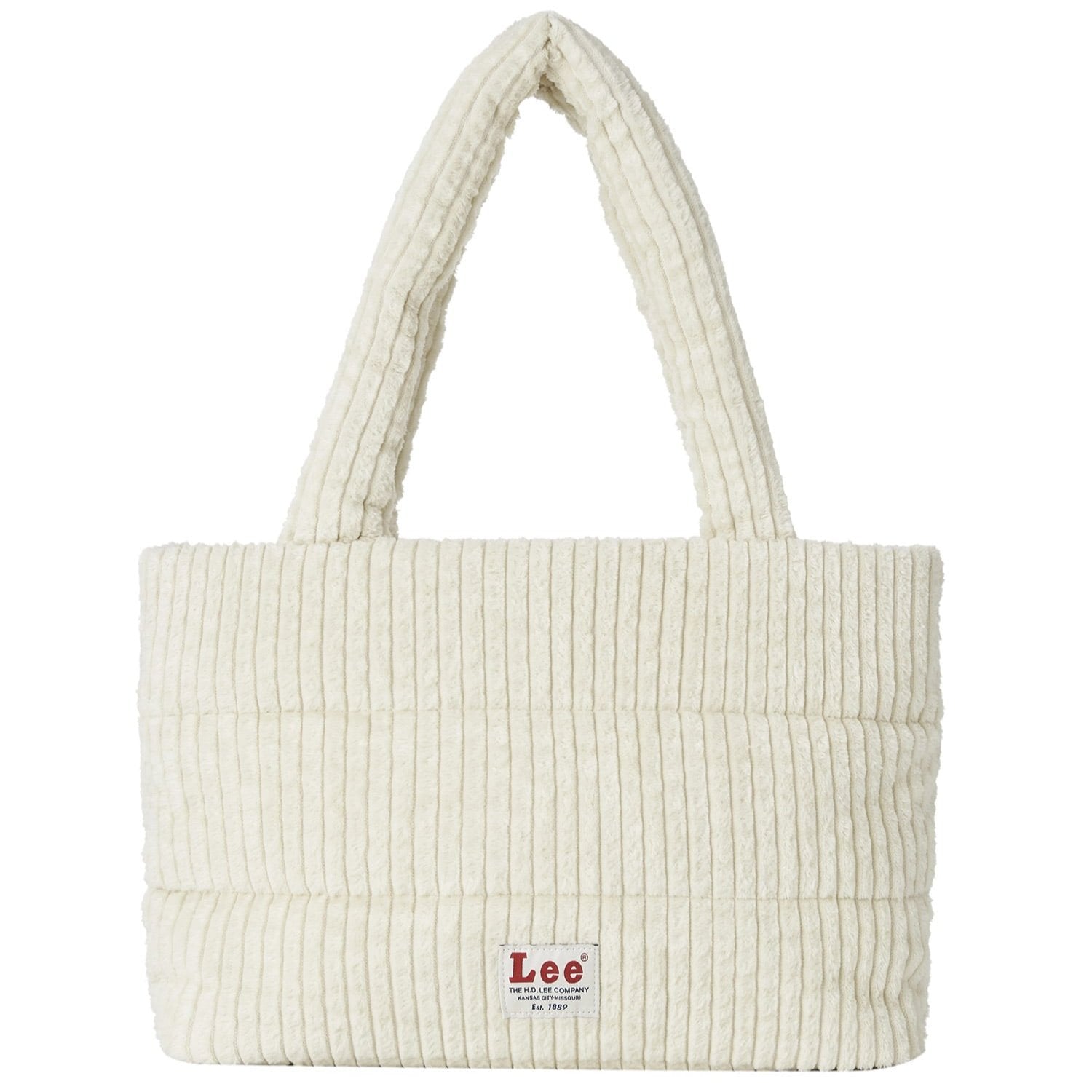 [LEE] Corduroy Square Shoulder Bag Ivory