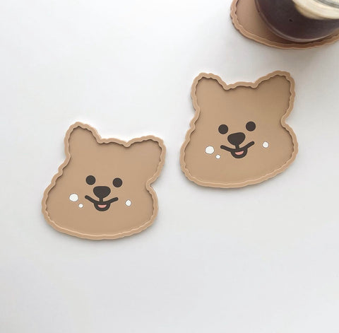 [YOUNG FOREST] Cream Quokka Cup Coaster
