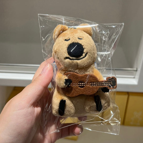 [Dinotaeng] Ukulele & Heart Quokka Keyring