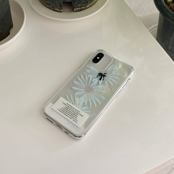 [your emotions] Sunflower Glossy Clear Phone Case