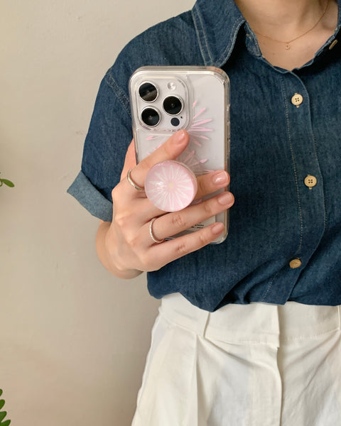 [your emotions] Sunflower Glossy Clear Phone Case