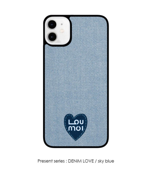 [Loumoi] Present Series DENIM LOVE / Sky Blue Phone Case