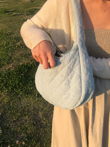 [ovuni] QUILTED HOBO BAG - SUMMER MINT