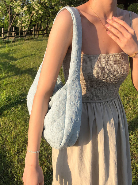 [ovuni] QUILTED HOBO BAG - SUMMER MINT