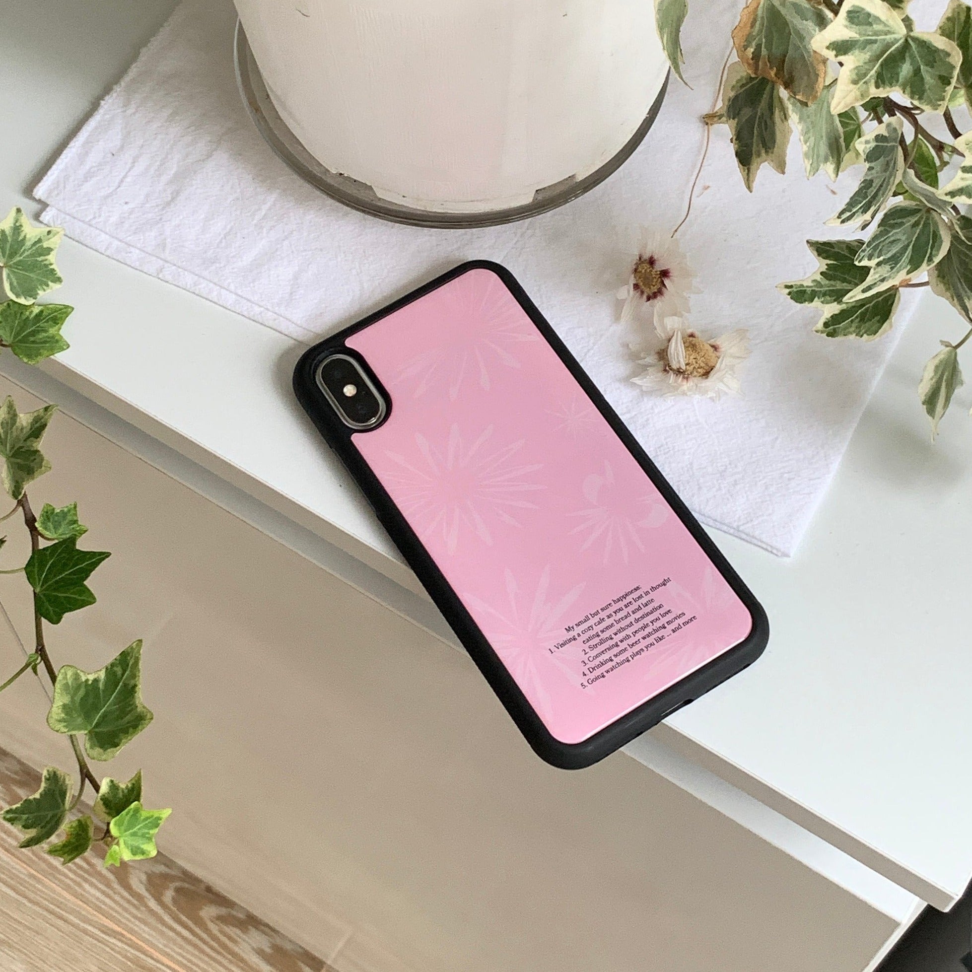 [your emotions] Sunflower Pink Epoxy Phone Case