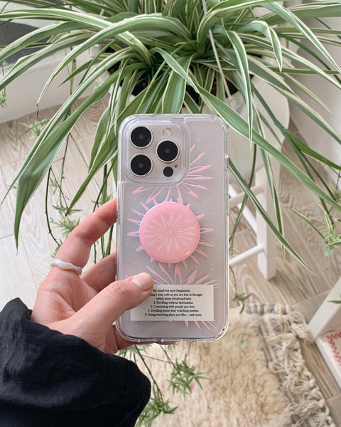 [your emotions] Sunflower Glossy Clear Phone Case