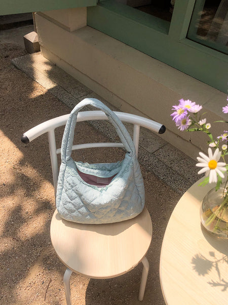 [ovuni] QUILTED HOBO BAG - SUMMER MINT