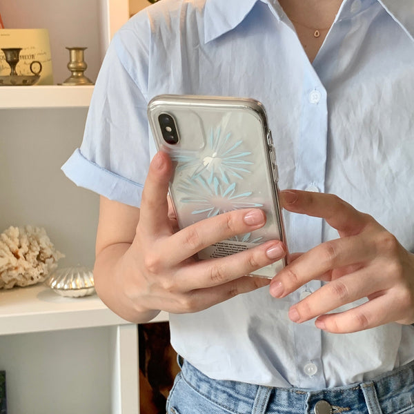 [your emotions] Sunflower Glossy Clear Phone Case