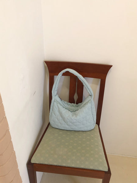 [ovuni] QUILTED HOBO BAG - SUMMER MINT