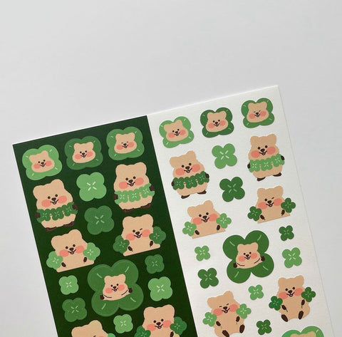 [YOUNG FOREST] Clover Baby Quokka Sticker