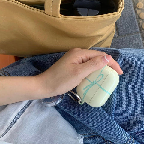 [Loumoi] Present Airpods Case (Mint/ Lemon)