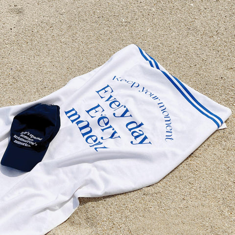 [Mademoment] Daily Blue Beach Towel