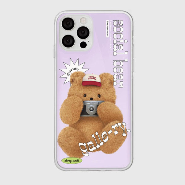 [THENINEMALL] 포토 테디 갤러리 Mirror Phone Case