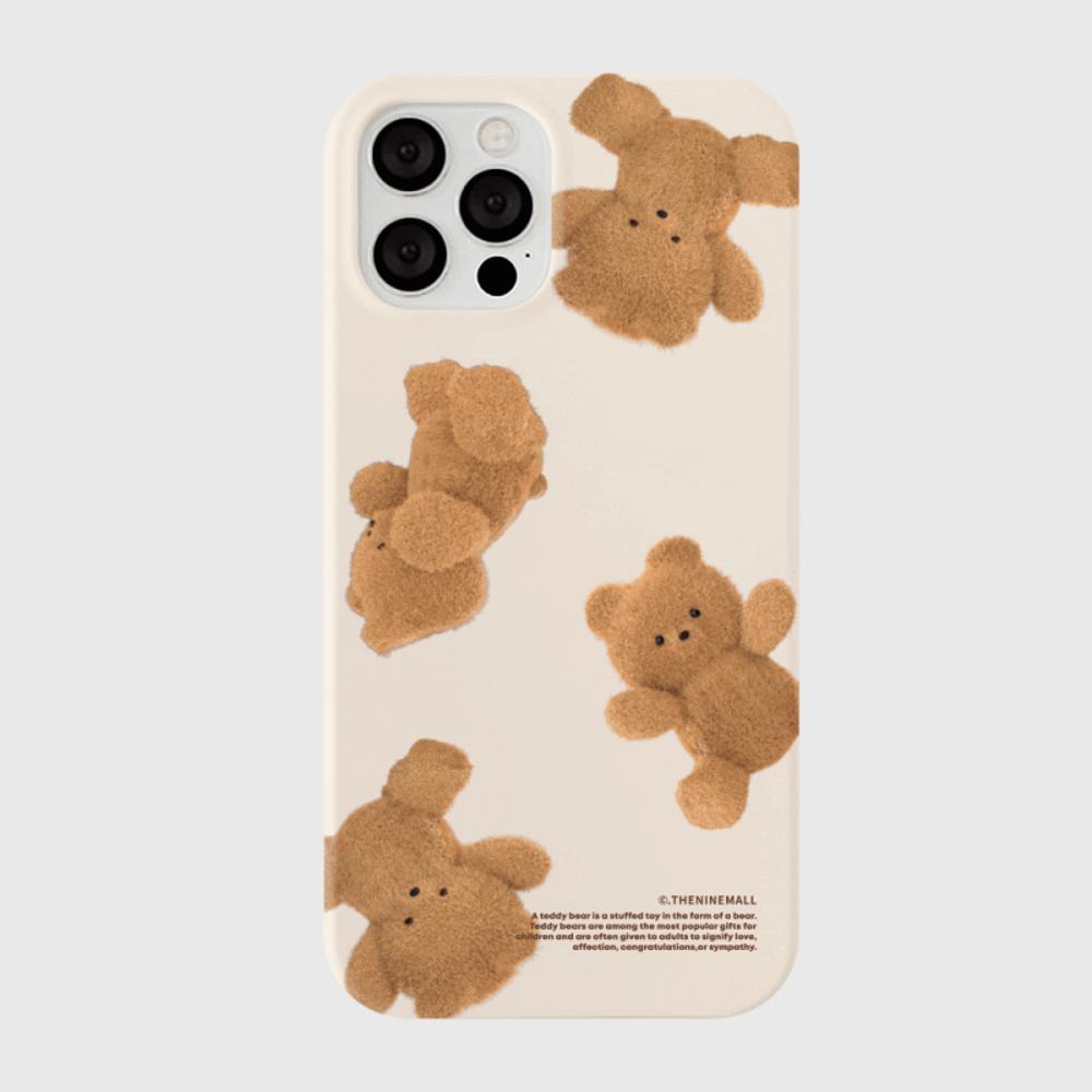 [THENINEMALL] Pattern Gummy Tumbling Hard Phone Case (2 types)