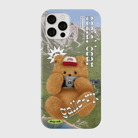 [THENINEMALL] 포토 테디 갤러리 Hard Phone Case (3 types)