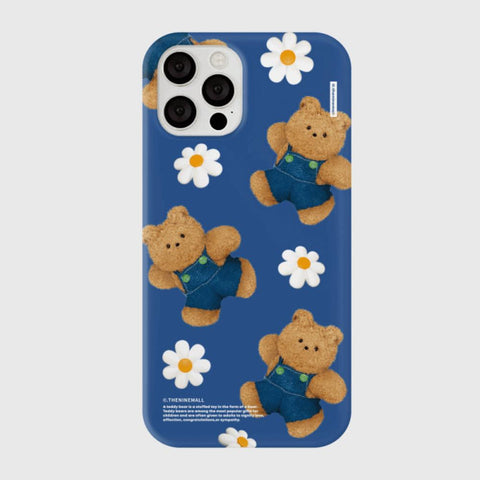 [THENINEMALL] 패턴 데이지 구미 Hard Phone Case (3 types)