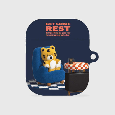 [THENINEMALL] Rest Hey Tiger AirPods Hard Case