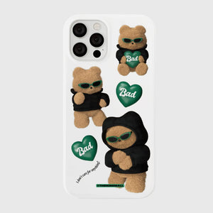 [THENINEMALL] Pattern Bad Gummy Hard Phone Case (2 types)