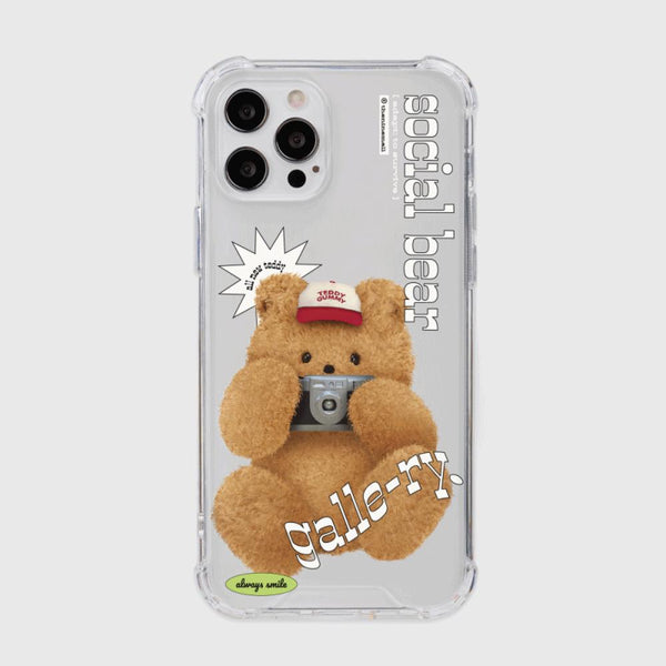 [THENINEMALL] 포토 테디 갤러리 Clear Phone Case (3 types)