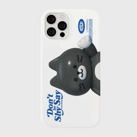 [THENINEMALL] Big Hey Cat Hard Phone Case (2 types)