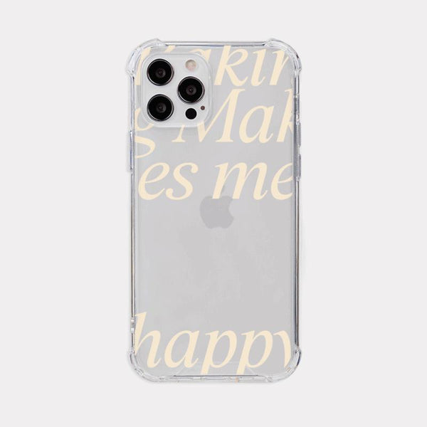 [Mademoment] Home Baking Lettering Design Clear Phone Case (4 Types)