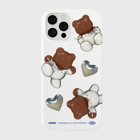 [THENINEMALL] 하트 초콜릿 구미 Hard Phone Case (3 types)