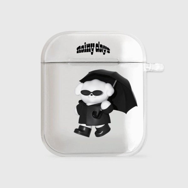 [THENINEMALL] Rainy Day Ppokku AirPods Clear Case