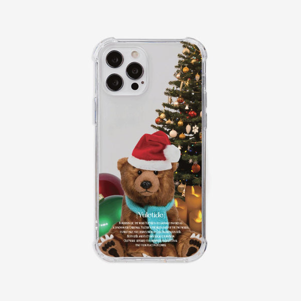 [Mademoment] Teddystmas Design Clear Phone Case (4 Types)