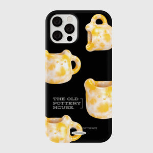 [THENINEMALL] 패턴 오렌지 포터리 Hard Phone Case (3 types)