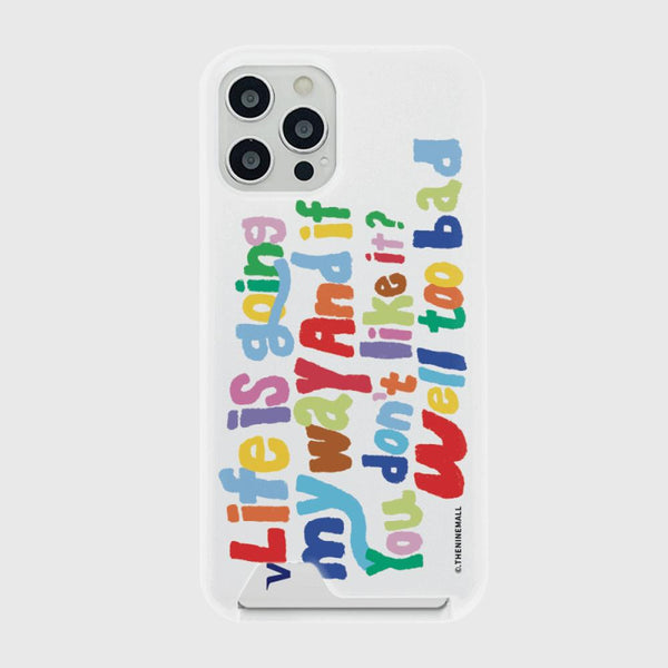 [THENINEMALL] Crayon My Way Hard Phone Case (2 types)