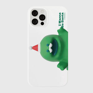 [THENINEMALL] Raptor Wannabe Santa Hard Phone Case (2 types)