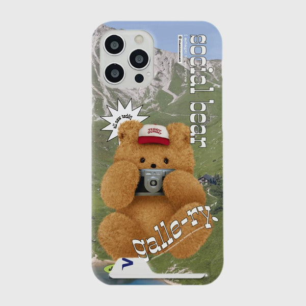 [THENINEMALL] 포토 테디 갤러리 Hard Phone Case (3 types)