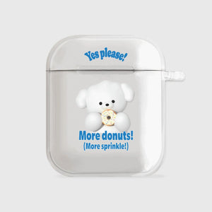 [THENINEMALL] More Donuts Ppokku AirPods Clear Case