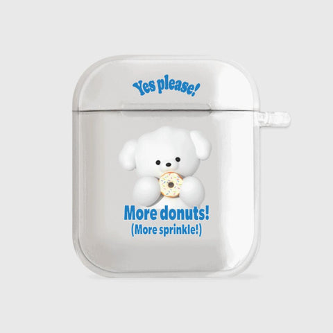 [THENINEMALL] More Donuts Ppokku AirPods Clear Case