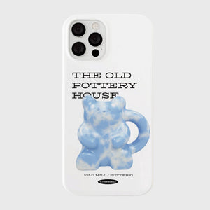 [THENINEMALL] 블루 포터리 Hard Phone Case (2 types)