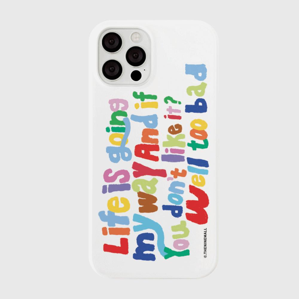 [THENINEMALL] Crayon My Way Hard Phone Case (2 types)