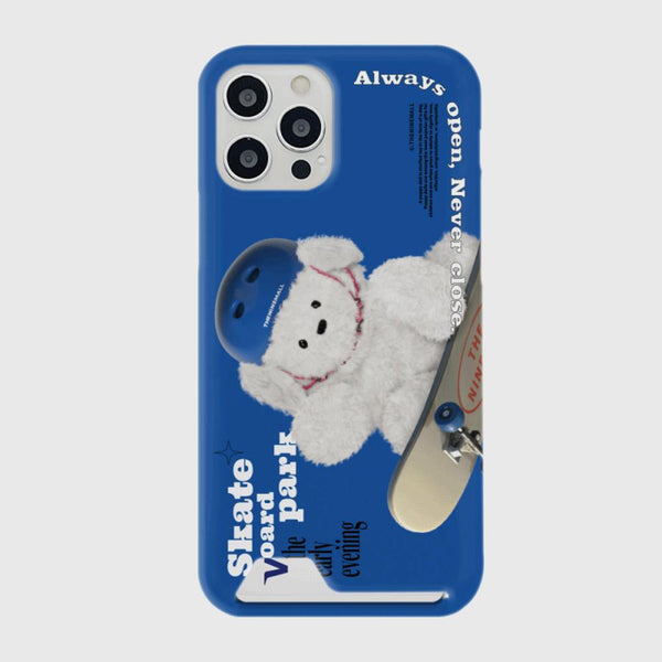 [THENINEMALL] Big Ppokku Skateboarder Hard Phone Case (2 types)