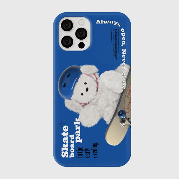 [THENINEMALL] Big Ppokku Skateboarder Hard Phone Case (2 types)