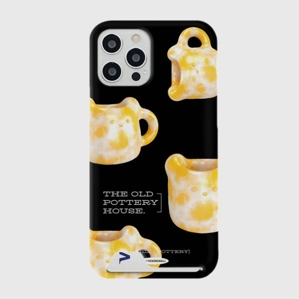 [THENINEMALL] 패턴 오렌지 포터리 Hard Phone Case (3 types)