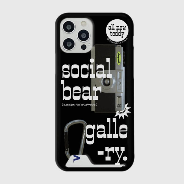 [THENINEMALL] 소셜베어 갤러리 Hard Phone Case (3 types)